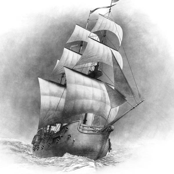 Pirate Ship Illustration